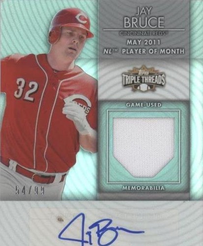 2012 Topps Triple Threads - Jay Bruce #TTUAR-109