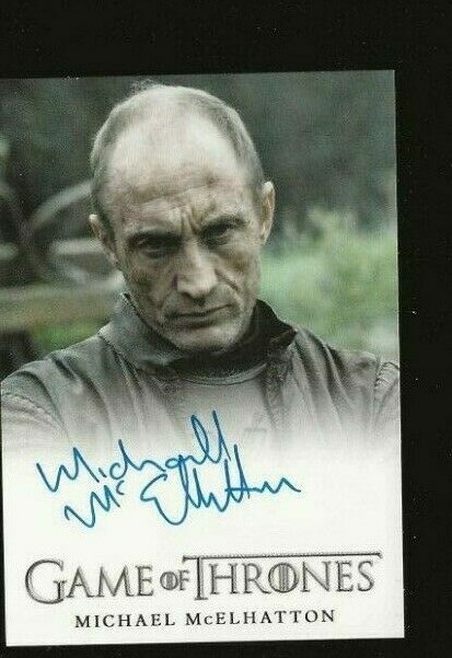 マイケル・マケルハットン【GAME of THRONES】 Michael McElhatton Game of Thrones autograph card Season 5