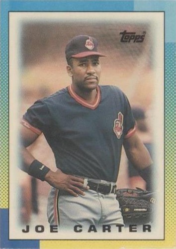 1990 Topps League Leaders Minis - Joe Carter #13