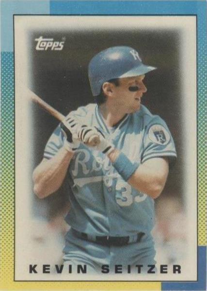 1990 Topps League Leaders Minis - Kevin Seitzer #18