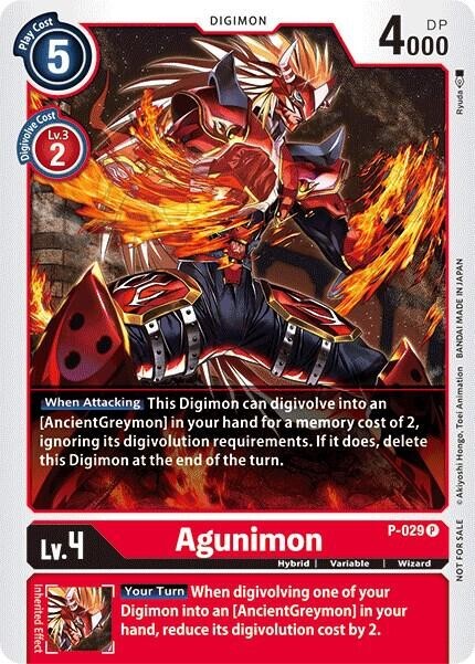 Agunimon - P-029 NM - Digimon TCG | eBay