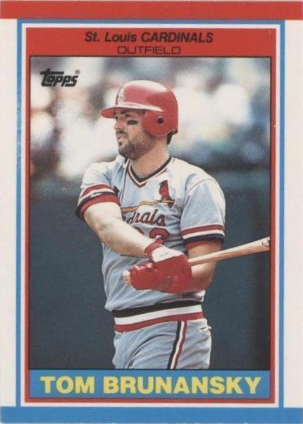 1989 Topps Reino Unido Minis - Tom Brunansky #9