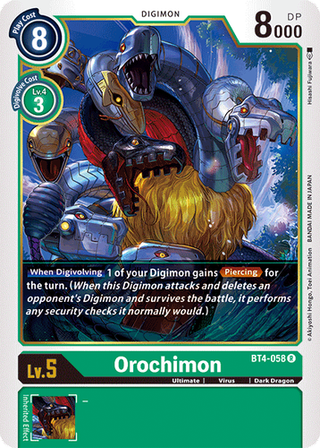 Orochimon BT4-058 R Great Legend Digimon TCG | eBay