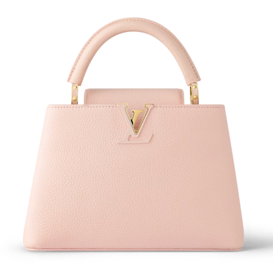 LOUIS VUITTON Capucines BB Rose Jasmin Pink Taurillon Leather 