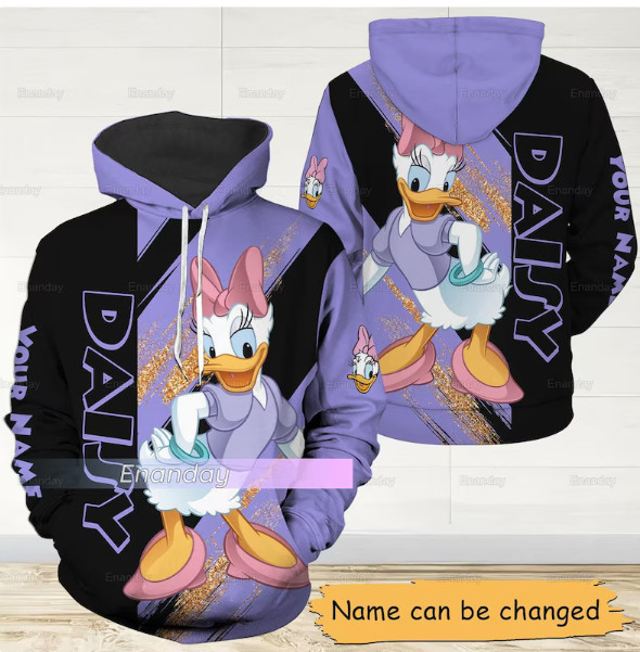 Daisy Duck 3D HOODIE HALLOWEEN GIFT CHRISTMAS GIFT BEST PRICE OVER PRINT US SIZE - Picture 3 of 3