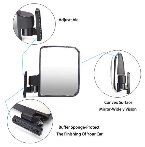 Side Mirror Golf Cart Club Car Push Pull Equipment Components Parts