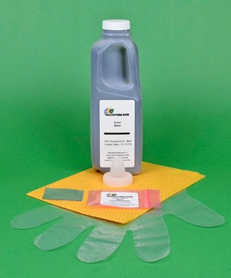 Black Toner Refill Kit with Chip For HP M750dn M750n M750xh. 240gr. 13K Pages
