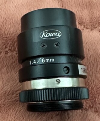 KOWA LM6NCL 1/2  6mm/F1.4 Manual C-Mount Factory Automation CCTV LENS