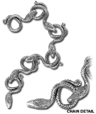 Serpentine Bracelet Pewter Size S Alchemy Gothic