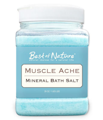 Best Of Nature Muscle Ache Mineral Bath Salt - 26 Ounce Jar