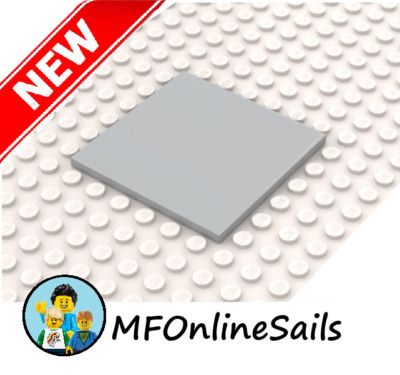 10 Pieces - NEW Genuine LEGO Light Bluish Gray 6x6 Smooth Tile Part# 10202