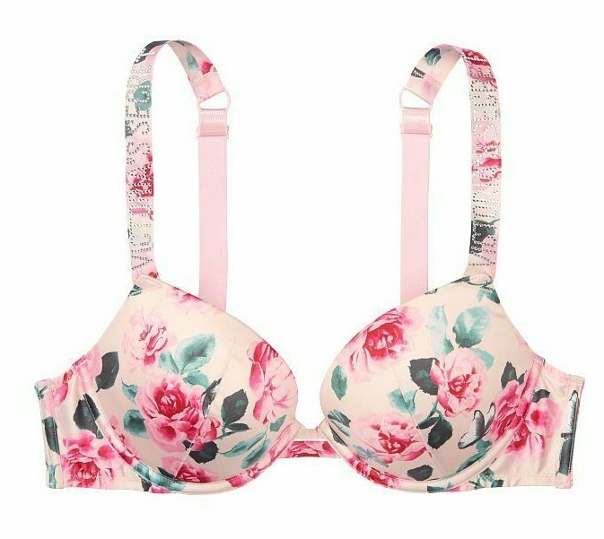 Victoria's Secret新品S Victoria's Secret The Fabulous Full Cup Shine Strap Lace Bra