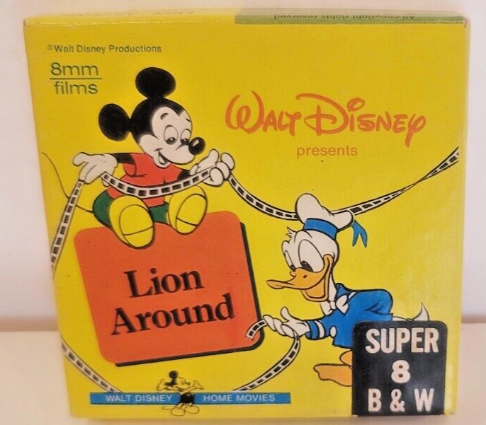 Walt Disney Lion Around Super 8mm film reel