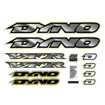 1995 DYNO - VFR chrome yellow black decal set