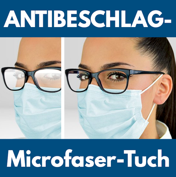 2 Antibeschlag Brillentücher bis zu 200 mal einsetzbar Wirkung hält bis zu 10 h