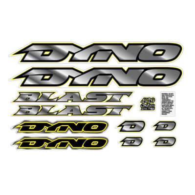 1995 DYNO -  BLAST for blue frame decal set