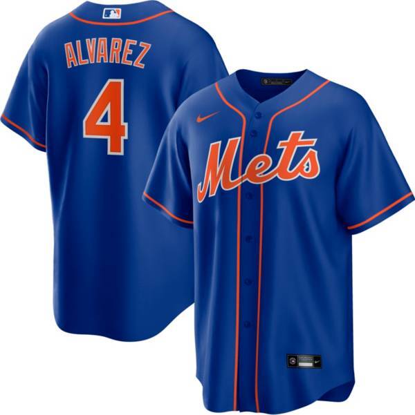 New York Mets Francisco Alvarez #4 Nike Royal Alternate 2025