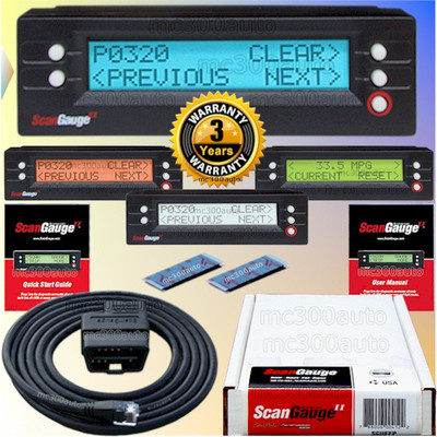 SCANGAUGE II SCANGUAGE 2 OBD2 AUTO VEHICLE COMPUTER OBD II CODE READER MONITOR