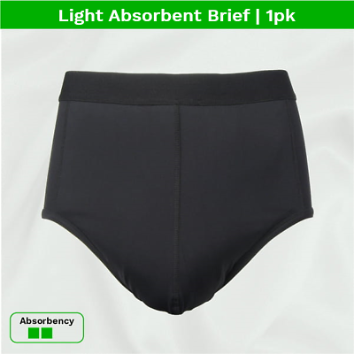 Men's Washable Incontinence Underwear LIGHT Absorbency 1pk - Premium  Quality