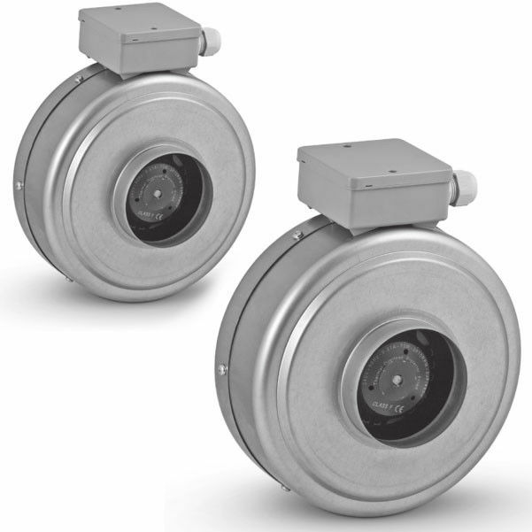 Rohrventilator Rohrlüfter Lüfter Radiallüfter Gebläse Lüftung Wohnraum Abluft 