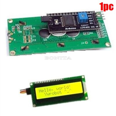 1602 16X2 Serial Interface Yellow Character Lcd Module Display IIC/I2C/TWI/SP rw