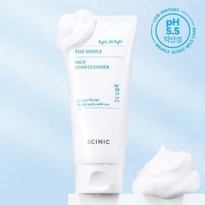 SCINIC The Simple Mild Foam Cleanser 120ml pH5.5 Cleansing Foam Korean Skin Care