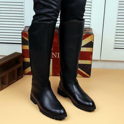 Leather Riding Desert Motorcycle Boots
