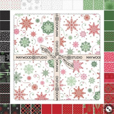 10in Squares Christmas Nights, 42pcs, Layer Cake Monique Jacobs, Maywood Studios