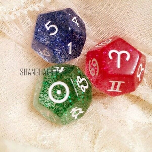 Altar Tarot Dice Constellation Pagan Witch Wicca Divination Prop Party Magic New