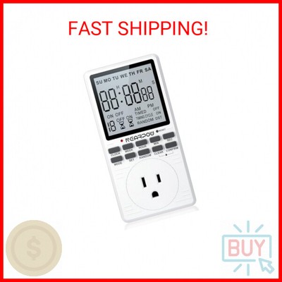 Outlet Timer, NEARPOW Multifunctional Programmable Timer with Countdown and 7-Da