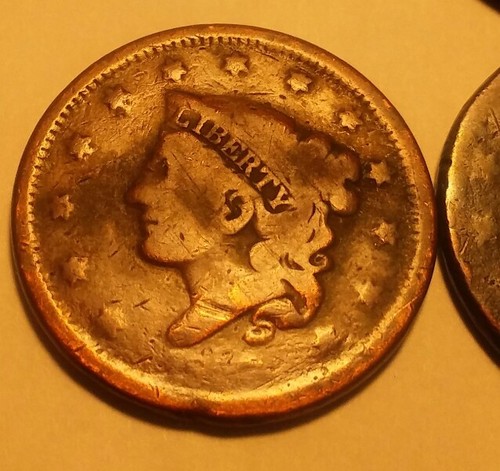 LARGE CENTS. 4 CORONET LARGE HEADS. Lot of 4 fillers