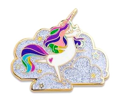 INSIDE OUT Glitter RAINBOW UNICORN LE Disney Pin   Store Anniversary NEW Retired