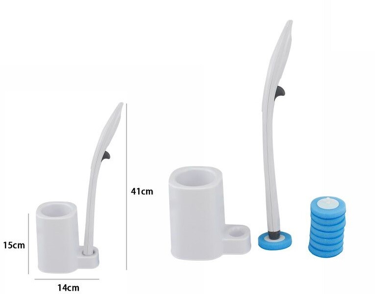 Spazzola Wc Scopino Bagno Usa E Getta Monouso Con 8 Ricariche dfh