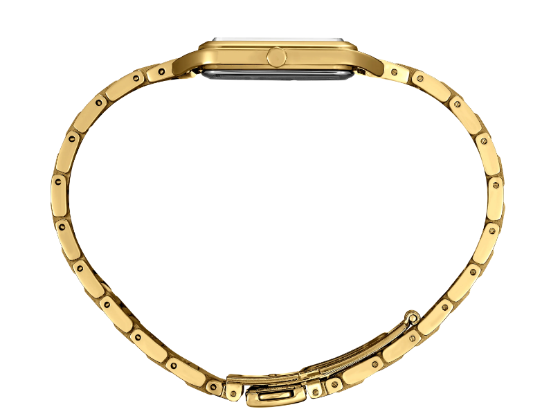 Pre-owned Seiko Essential Quartz White Dial Bracelet With Gold Finish Women's Watch Swr078