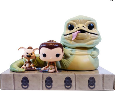 Funko Pop! Star Wars Jabba The Hutt, Slave Leia, and Salacious B. Crumb 3-Pack