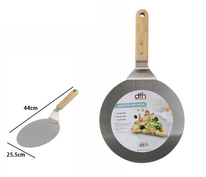 Pala Spatola Per Pizza Con Manico In Legno 44x25,5cm dfh