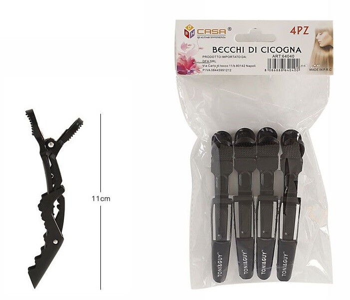 Becchi Di Cicogna Pinze 4pz Per Acconciature Parrucchiere Capelli dfh
