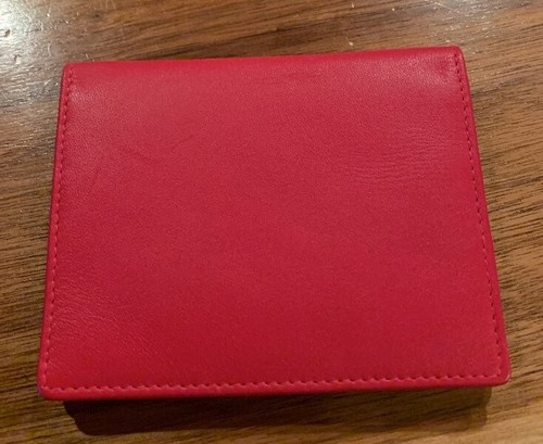 LA TREMOILLE Paris Red Multi Compartment Card Holder 3