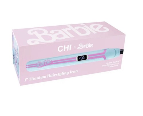 CHI x Barbie - Malibu Barbie 50th Anniversary 1″ Titanium Flat Iron, NEW IN BOX