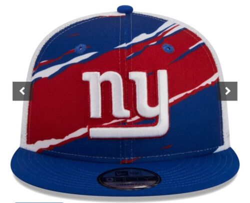 Men's New Era Blue New York Giants Tear Trucker 9FIFTY Snapback Hat