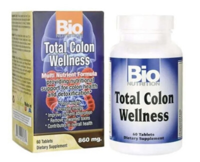 Bio Nutrition Total Colon Wellness 60 Tabs. EXP : 3/25 FREE SHIPPING