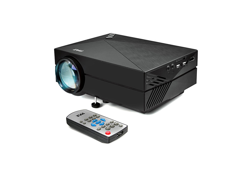 Pyle Digital Multimedia Projector HD 1080p PRJG82 Built In Speaker For Mac & PC