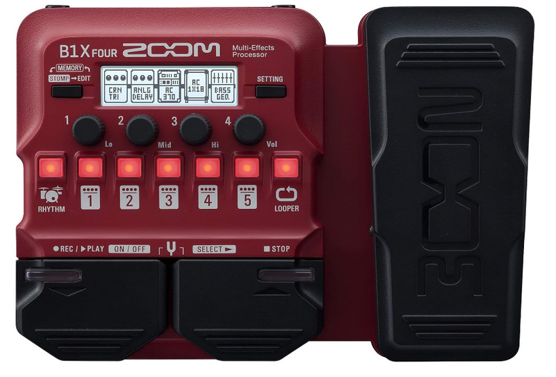 Zoom - B1X FOUR Bass Multi-Effects Processor with Expression Pedal