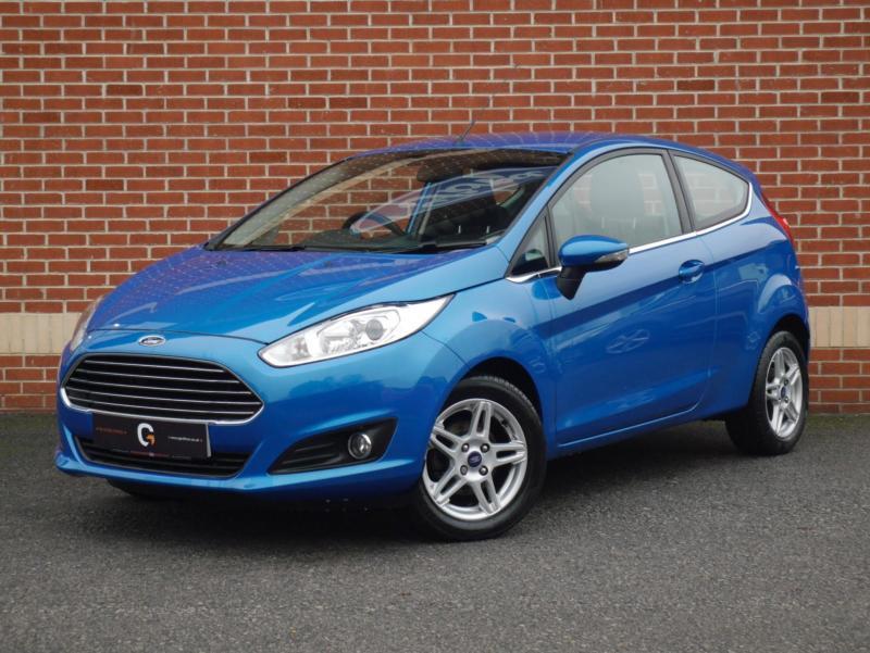 2013 13 Ford Fiesta 1.0T Ecoboost (100ps) Zetec 3dr (Candy Blue, Petrol