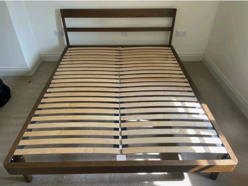 Habitat Tatsuma King Size Bed Frame Walnut BRAND NEW! in Harrow