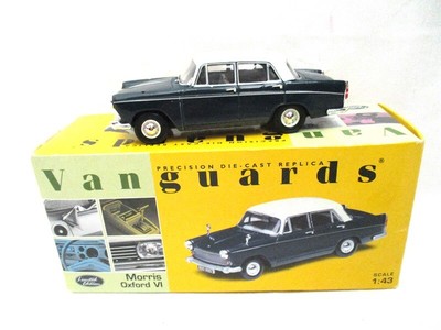 Corgi Vanguards Morris Oxford V1 Trafalgar Blue/Snowberry White VA05401