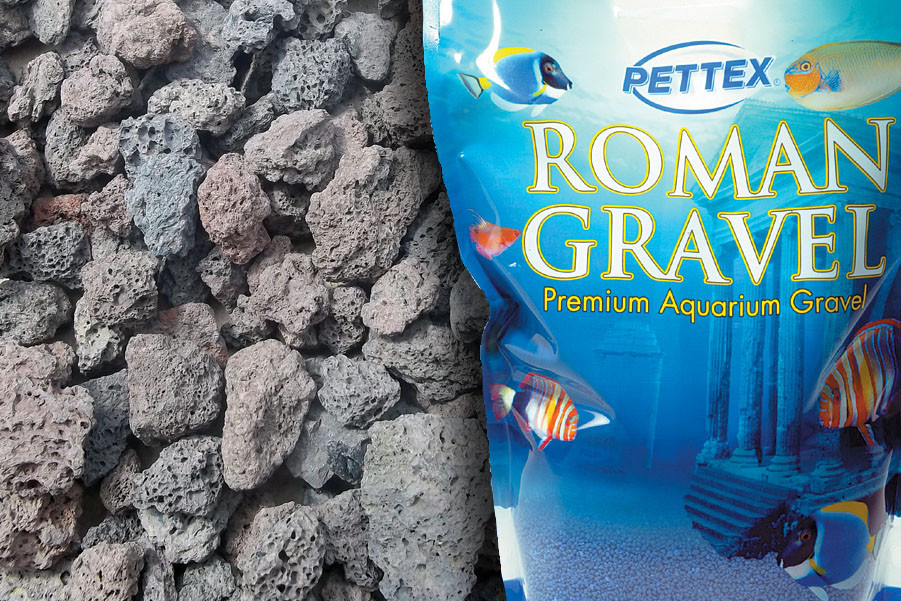 Crushed Natural Lava Rocks Aquarium Vivarium Fish Tank Gravel Substrate 4.4lb