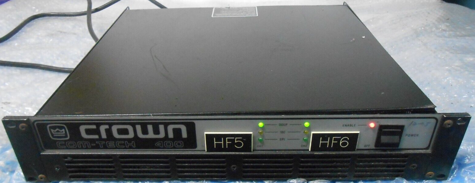 AMCRON COM-TECH 400 パワーアンプ Crown Com-Tech 400 Two-Channel Power Amplifier / USED | eBay