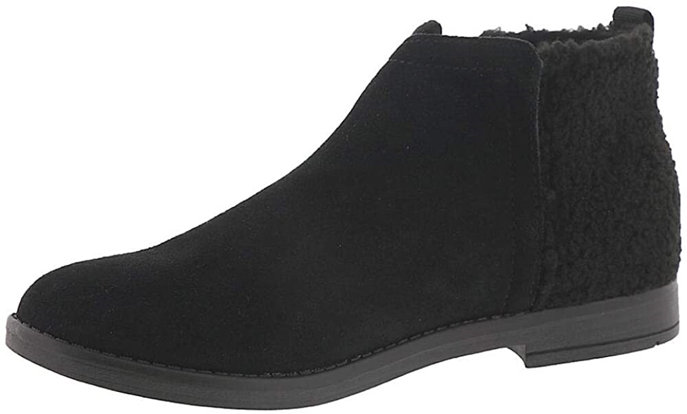 TOMS 258623 Little Kids Girls Deia Suede Bootie Black Size 3.5 Medium