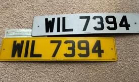 WIL 7394 Cherished number plate on retention